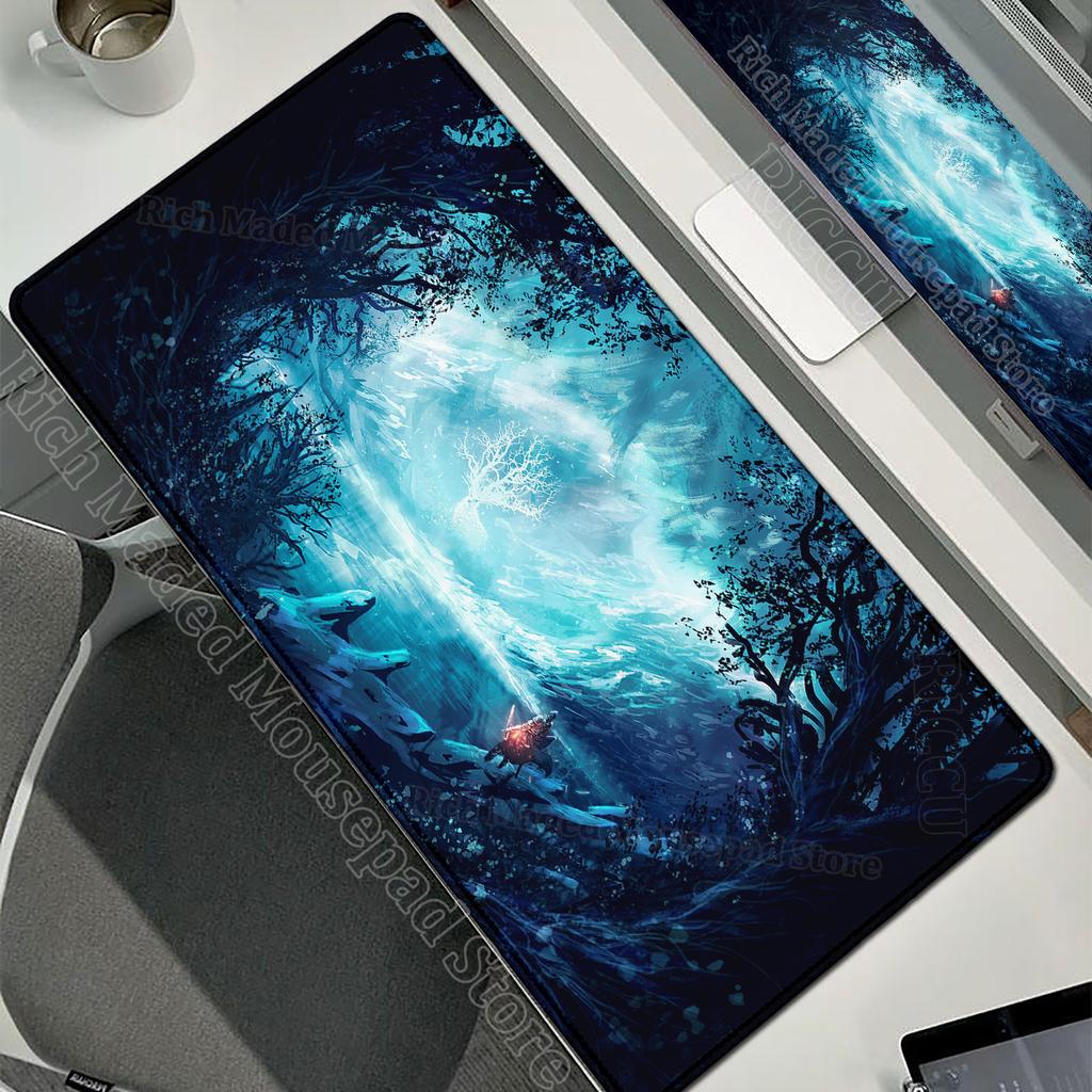 Game Xxl Mousepad Dark Souls Mouse Pad Computer Non-slip Desk Mat Large Table Gamer Mousemat Gaming Keyboard Extended Table Pad