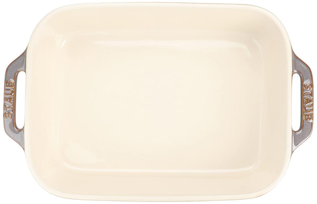 Тарелка staub Antique Grey 27 x Керамическая форма для запекания, безопасная для использования в духовке и микроволновой печи, японская тарелка "Прямоугольная 20 см" [Авторизованный продукт] 40511-884