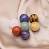Мини-натуральный камень 7 чакр, непористая сфера, украшения, целебный драгоценный камень, домашний декор, небольшая мебель, женские ювелирные изделия, подарок 1,6 см