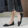 Huiliya Pointed Flat Shoes Fairy Wind Pointed Heel Design Sense Niche Single Shoes Female D833-387
