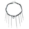 Fashionable Heart-shaped Pendant Tassel Necklace, Feminine Temperament, Fashionable Luxury Design Collarbone Chain