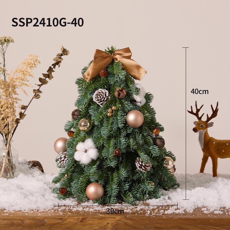 Christmas Tree Small Ornament Set - DIY Simulation PE New Year Tree Gift