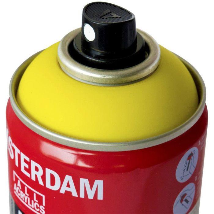 Bombe de peinture Amsterdam 400ml jaune primaire
