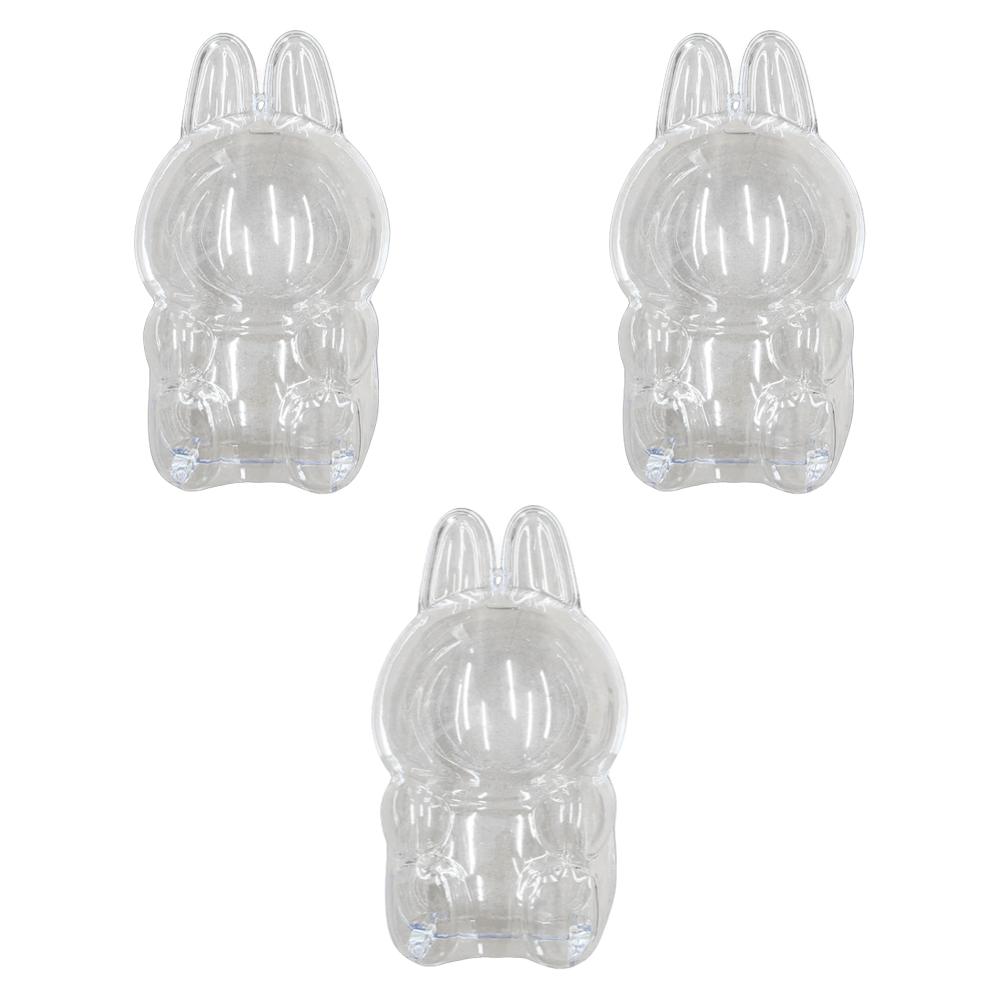 Для Labubu V1 V2 Прозрачный защитный чехол Игрушка-монстр Эльф Кукла Коробка для хранения Пылезащитный Подвесной Мешок для плюшевой куклы Дисплей-чехол