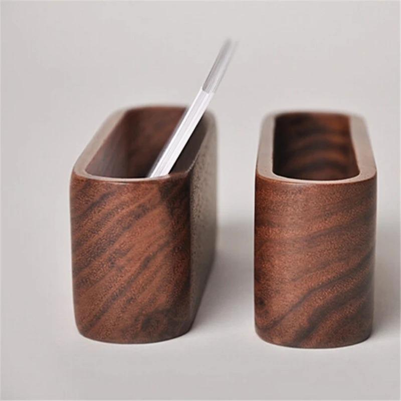 2 шт. деревянные визитницы держатели для заметок дисплей устройство подставка для карт держатель офисные принадлежности канцелярские принадлежности