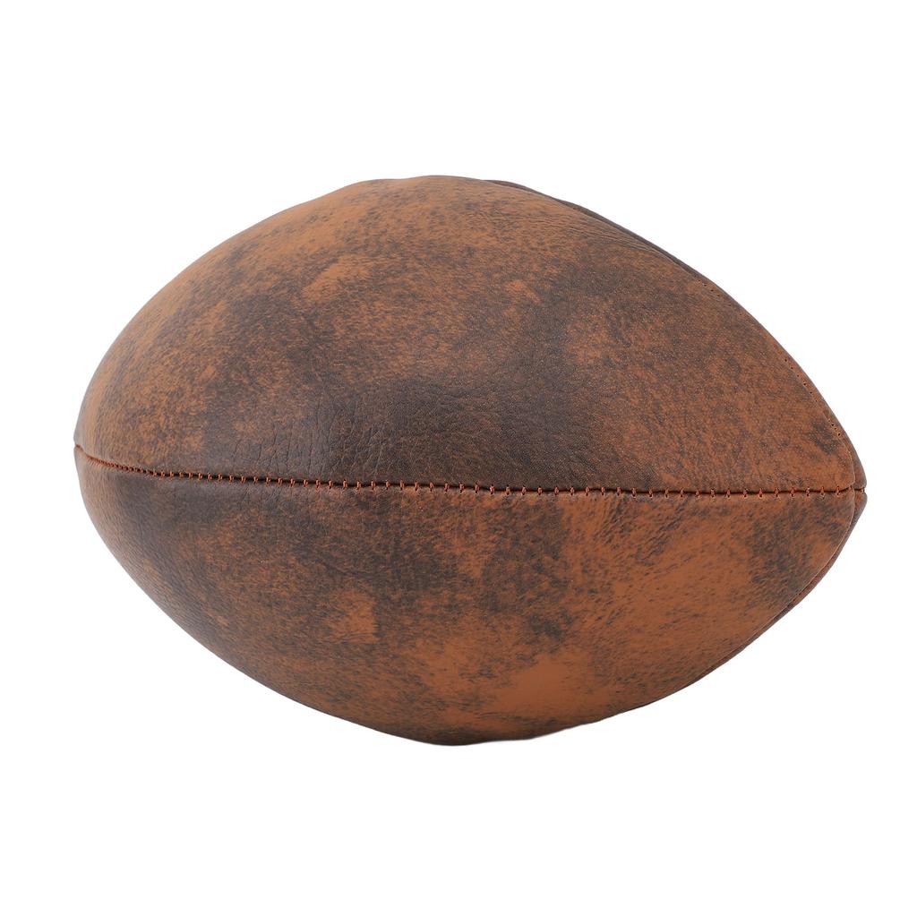 Training Football Size 9 Rugby Ball PU Comfortable Grip Vintage Design Durable Sports Football for Game Match