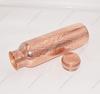 Pure Copper Bottle for Drinking Water - Indian Handmade Ayurveda and Yoga Health Benefits Water Bottle Copper Anniversary Gift - 32 Oz