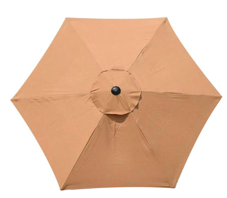 Сменный чехол для зонтика — 8 ребер — 2,7 м, водонепроницаемость/защита от ультрафиолета — сменная ткань для домашнего сада, кемпингов, пляжей — бежевый/хаки/черный/зеленый/