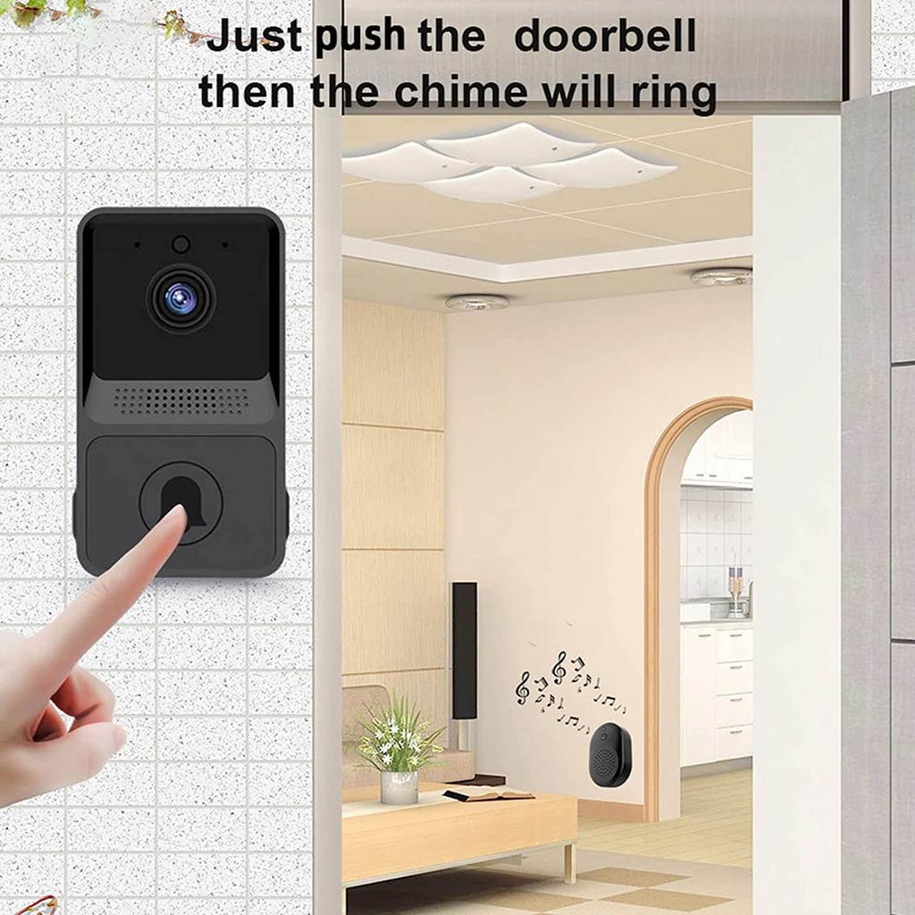 Doorbell Camera Wireless, Smart Wireless Doorbell WiFi Hd Camera Video Phone Intercom Smart Security Intercom