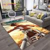 3D аниме «Атака Титанов» ковер с героями мультфильмов для дома, гостиной, спальни, дивана, коврика, декор, детский игровой коврик, нескользящий напольный коврик