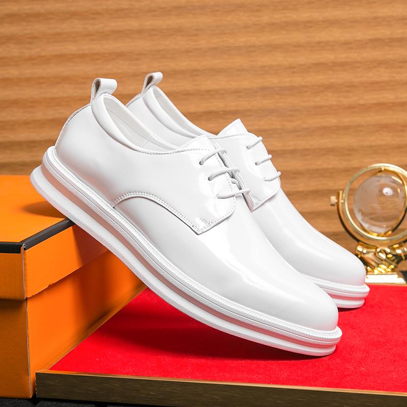 Кожаная обувь для мужчин Натуральная кожа Обувь больших размеров Высококачественная дизайнерская формальная обувь Повседневная обувь Модная деловая