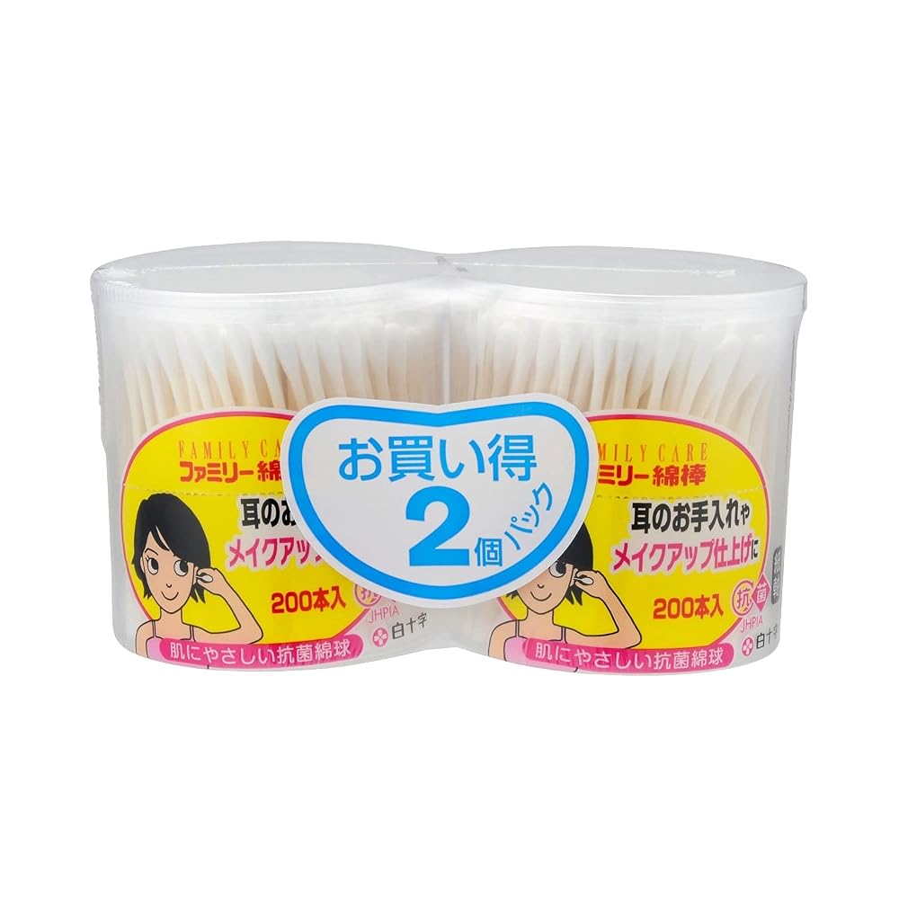 Hakujuji Family Care FC Family Cotton Swabs 200 pcs packs