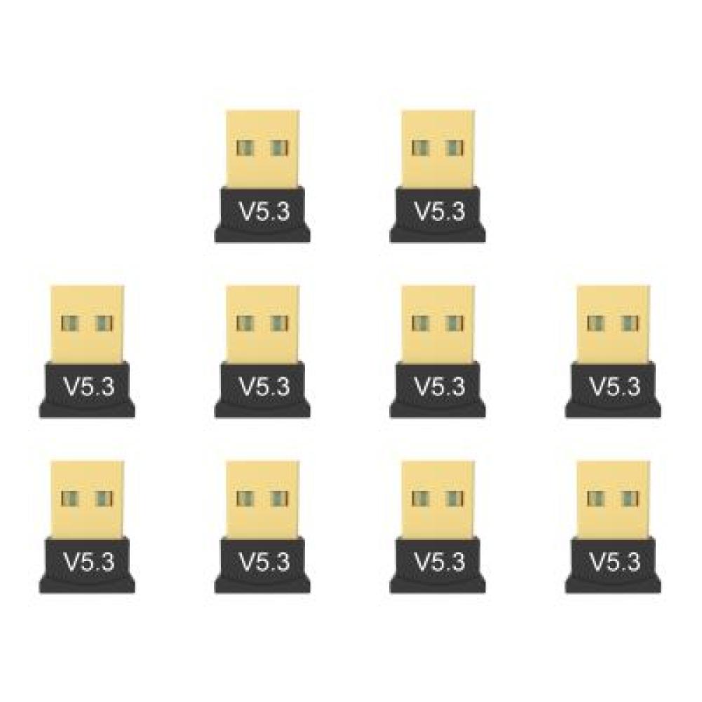 10/20 шт. Беспроводной USB-адаптер Bluetooth 5.3/5.1 Поддержка Windows 11/10/8.1 BT Аудиопередатчик Plug Play Музыкальный приемник Адаптер
