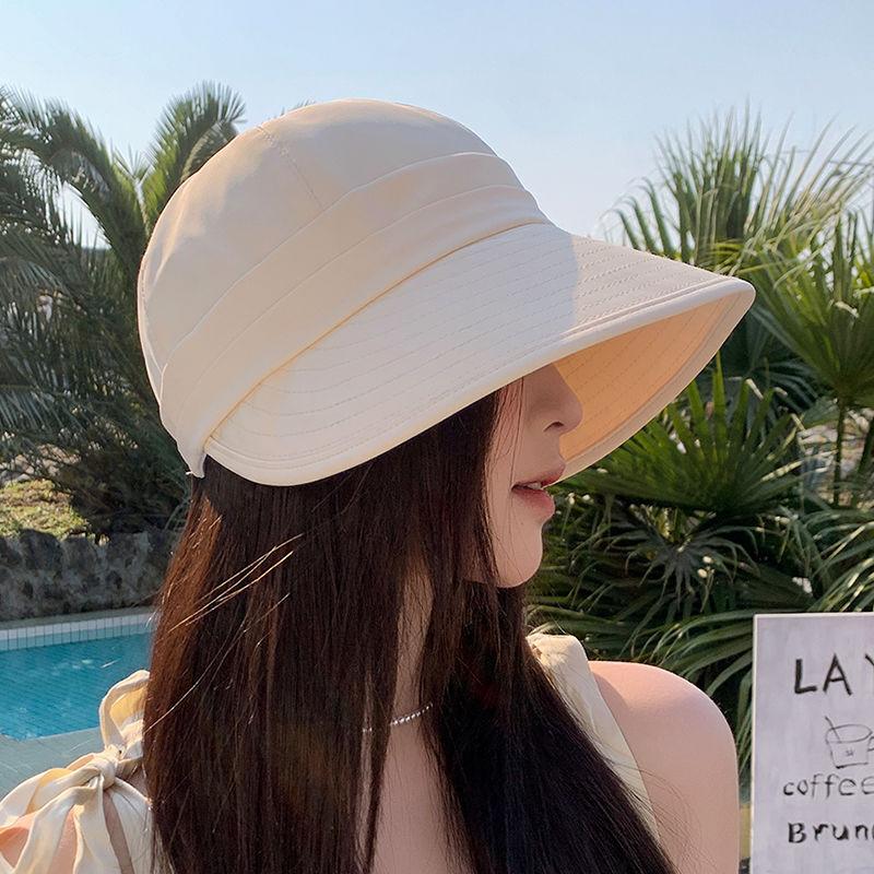 Женская летняя шляпа от солнца, складная шляпа с широкими полями, регулируемые кепки для пляжа, летние кепки для рыбалки с широкими полями