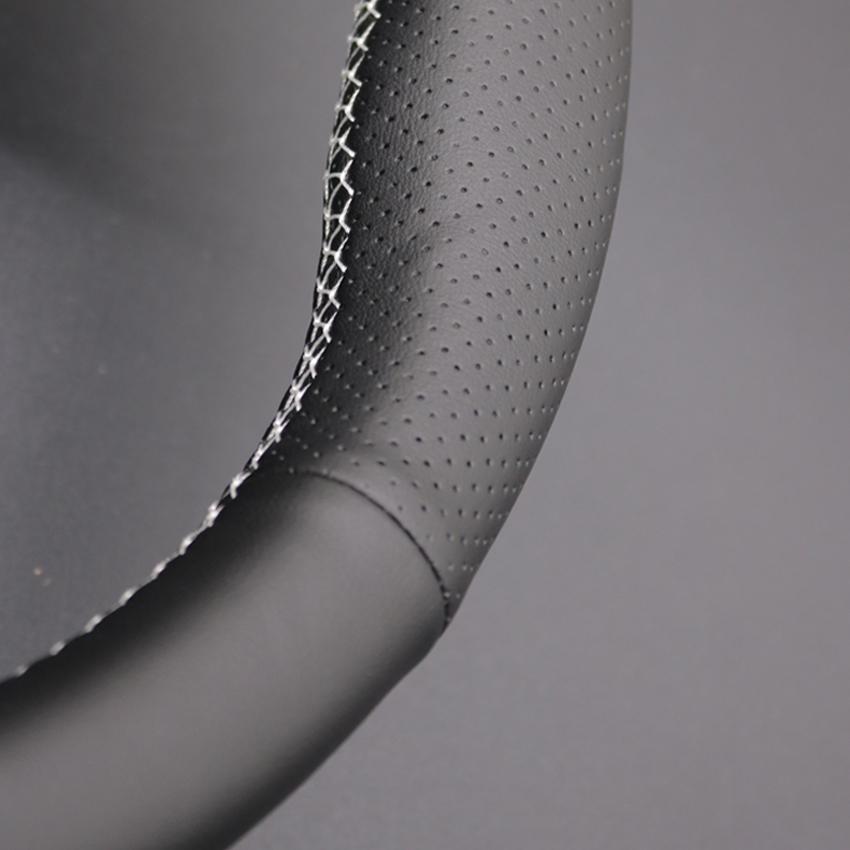 Черный чехол на руль автомобиля из искусственной кожи для ручного шитья для Peugeot 308 308 CC SW 2007-2015 RCZ 2010-2015 3008 5008 2009-2017