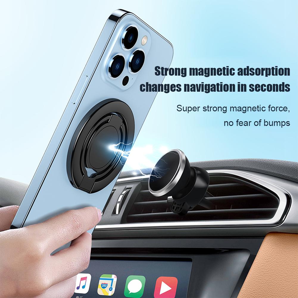 Strong Magnetic Mobile Phone Finger Holder For MagSafe Accessories Magnet Foldable Cellphone Stand Support For IPhone 14 15