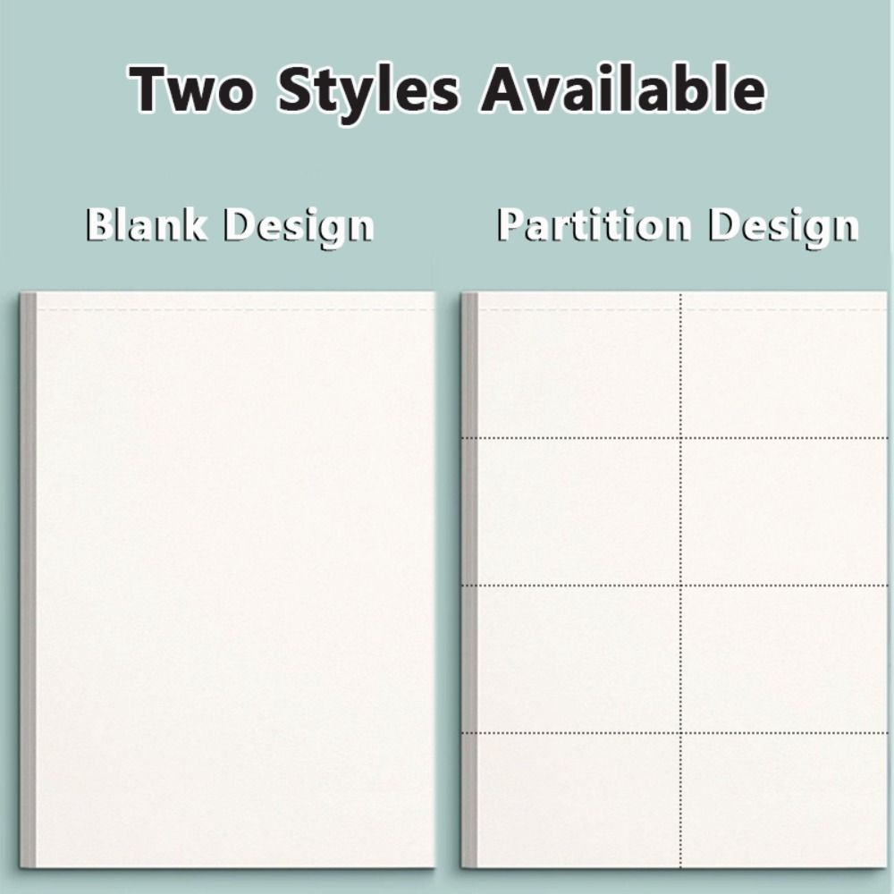 Tearable Scratch Paper Blank/Partition Design Notepad Simple Draft Book Back To School