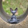 Сфинкс Кот Симуляция Безволосый Кот Фигурка Медитация Йога Счастливый Кот Декор Рождественский Подарок