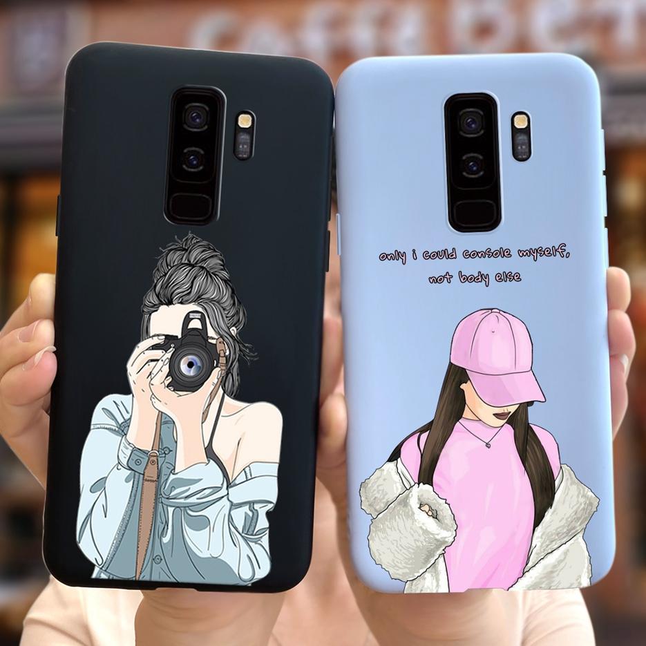 For Samsung Galaxy S9 S9+ Case Pretty Cartoon Girls Cover Soft Silicone Phone Cases For Samsung Galaxy S9 Plus S 9 Fundas Bumper