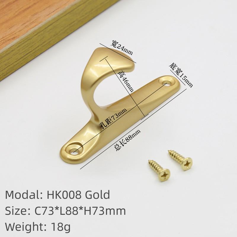 European Modern Simple Hanger Metal Coat Hook Bathroom Closet Hook Furniture Single Wall Hanger