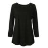 Women's Fashion Blouse Plus Size Solid Long Slim T-Shirt  Long Sleeve Top