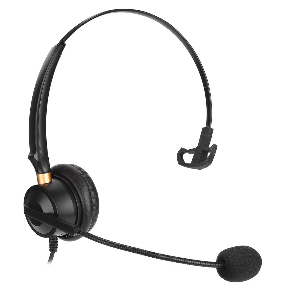 H600‑3.5MV Telephone Headset Monaural Volume Control 3.5mm Jack Business Headset with Mic for Smartphone Tablet