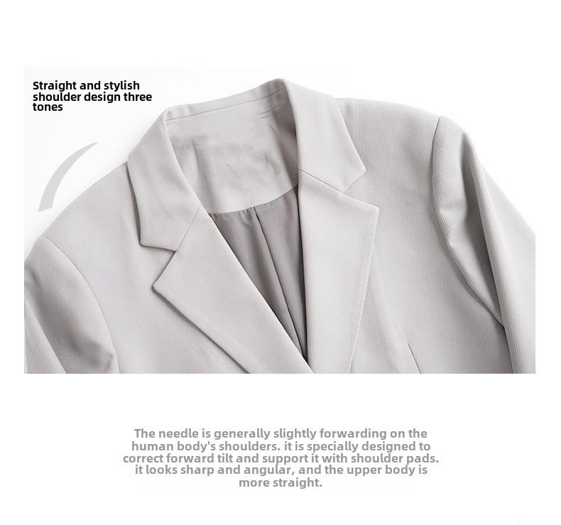 Мужской высококачественный свободный пиджак в корейском стиле — красивый, стильный, зрелый дизайн для весны и лета