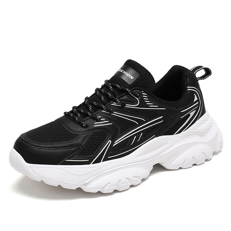 Всесезонные женские спортивные туфли, Дышащие женские спортивные туфли, Женские спортивные туфли на толстой подошве, увеличивающие рост