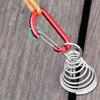Deck  Pegs with Spirng Buckle Retractable Spring Aluminium Alloy Wind Rope  Outdoor Stak