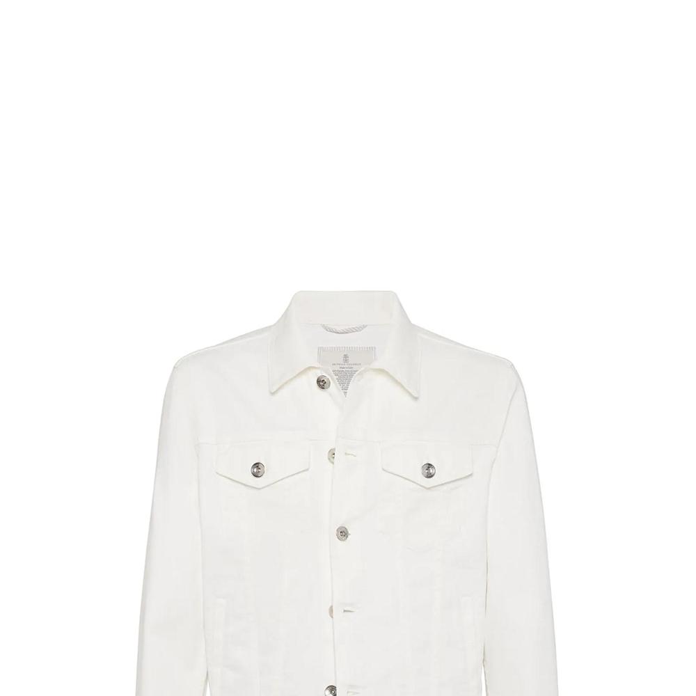 Brunello Cucinelli Denim Jacket Men's White M277P6900-C7210