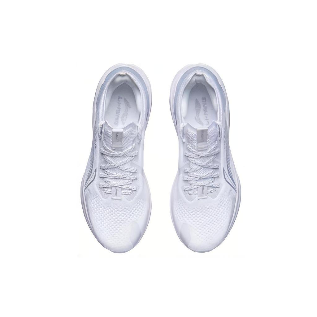 Li Ning WuShi 5S 1.0 Износостойкое покрытие Легкие Низкие Легкая Пена Беговая Обувь Мужская Чисто-белый ARHR071-1
