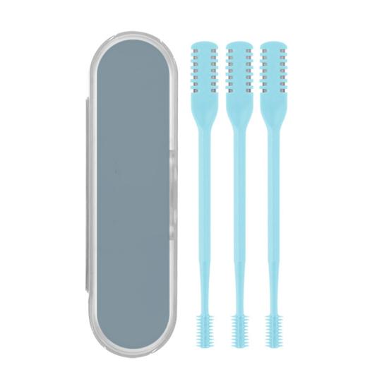 1/2/3/5/12/24Pcs Double-Head Nose Hair Trimmer Sharp Blade 360 Degree Rotating Nasal Hair Cutter Remover Men Women Manual Nose Hair Trimming Tools