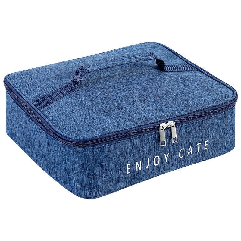 Insulated Lunch Box Carrier With Durable Oxford Cloth For Work And Daily Meals
