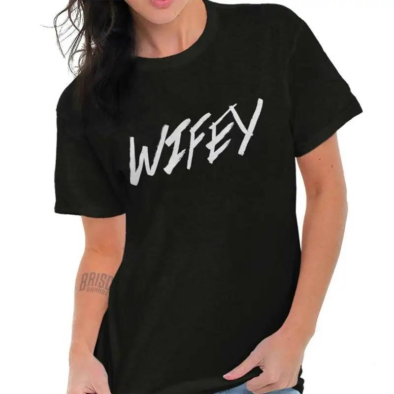 Wifey Best Wife Bride Bachelorette Party Womens Crewneck T Shirt