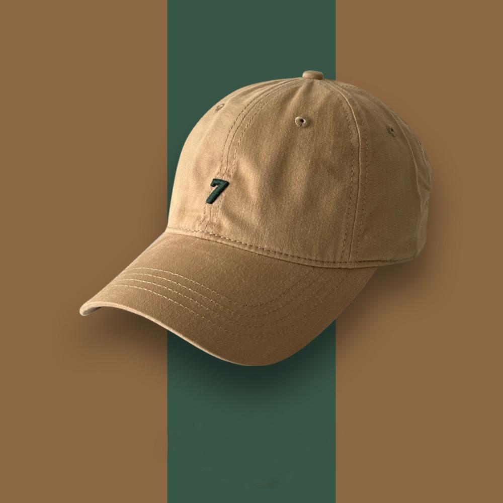 Sunscreen Embroidered 7 Cap Cotton Cotton Peaked Hat Fashion Baseball Cap  Outdoor