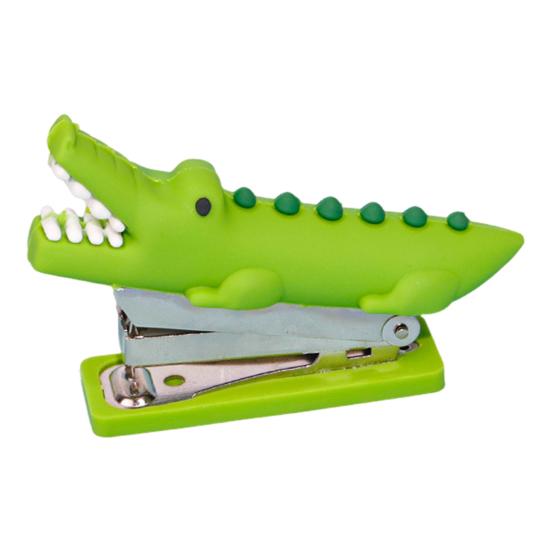 Mini Stapler for Desk Small Cute Stapler Crocodile Dinosaur Design Pocket Stapler Office Supply Accessory