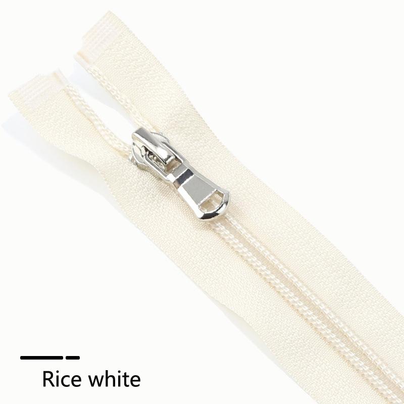 5 Items 40-80cm (15-31 Inch ) Nylon Open-End Zip Zipper 5# For Apparel Outerwear Tailor Sewing Crafts Nylon Zippers Accessories 13 Color