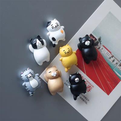 3 шт. Милые питомцы Мелкие животные Кошки Магниты на холодильник 3D Кот Питомцы Магниты на холодильник Po Сообщение Декоративные