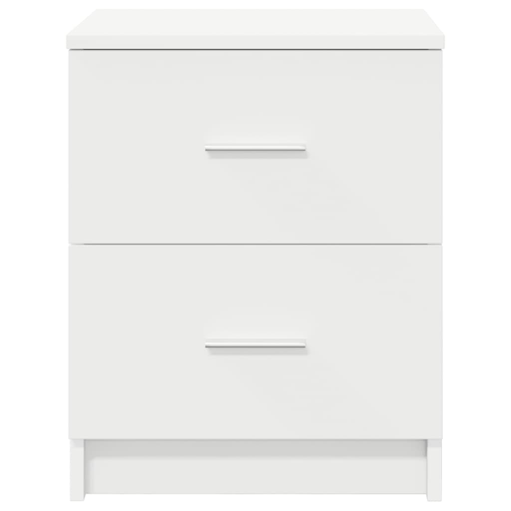 Nightstand with 2 Drawers White 40 x 36 x 50 cm