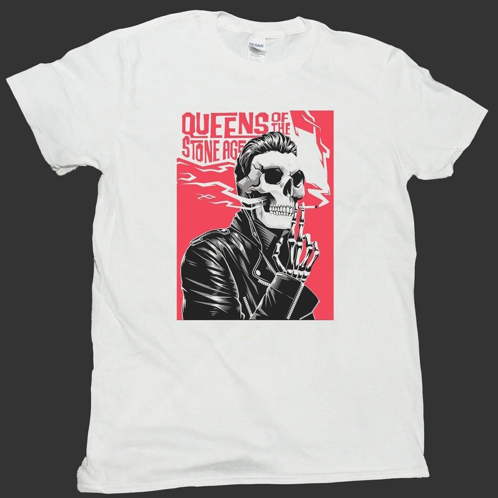New Queens Of The Stone Age Six Shooter White S-5XL Shirt SN258 Unisex T-Shirt