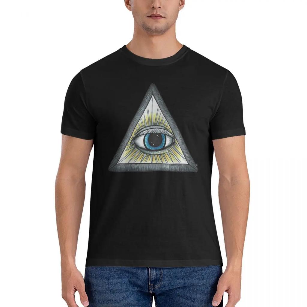 Eye Illuminati 7 Tshirt For Unisex Cotton Oversized T Shirts Unisexs Tees Short Round Neck Summer Clothes Tops S6xl