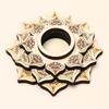 Crafts Lotus Pattern Crystal Carving Crystal Ball Base Wooden Ornaments Meditation Decor Wood Base