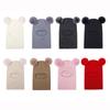 Pompom Baby Winter Hat Scarf One-piece Kids Knitted Beanie Warm Ears Neck Children Bonnet Infant Cap for Girls Boys 1-5Y