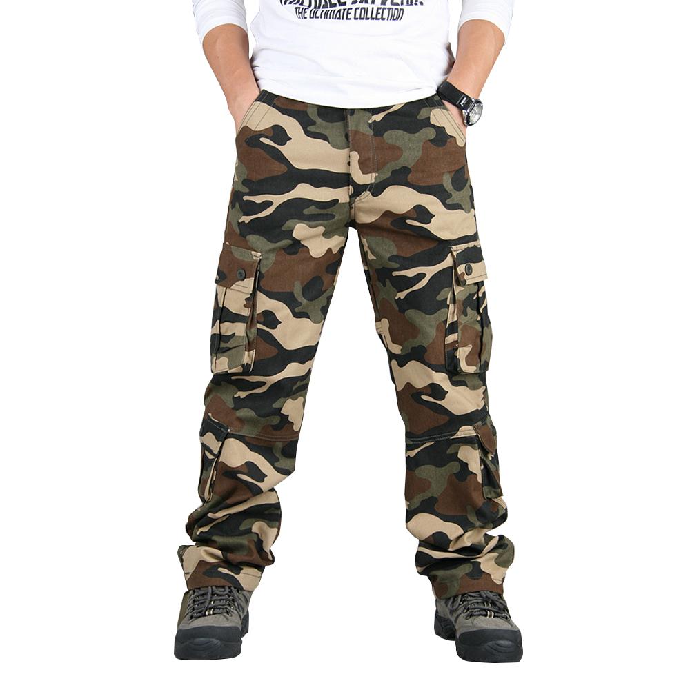 Мужские модные новые уличные повседневные брюки, комбинезоны с несколькими карманами, мужские брюки большого размера