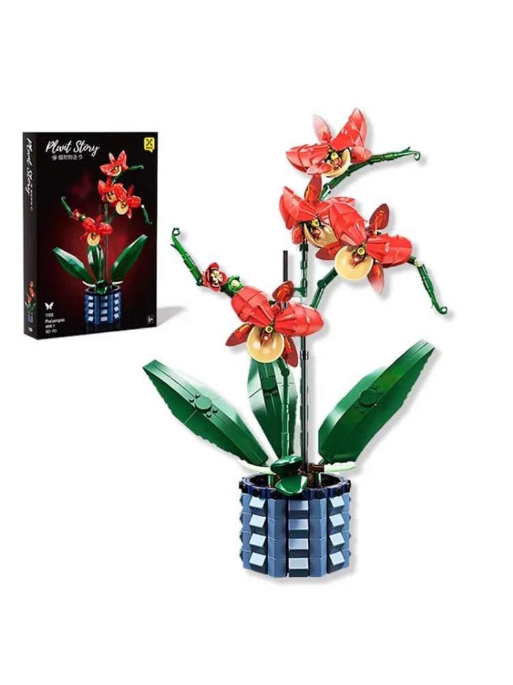 Цветы Модель Строительные Блоки Набор Букет Кирпичи Дети DIY Игрушки Домашний Декор Подарок на День Святого Валентина Взрослых Для Девочек 233 ШТ. Тюльпаны