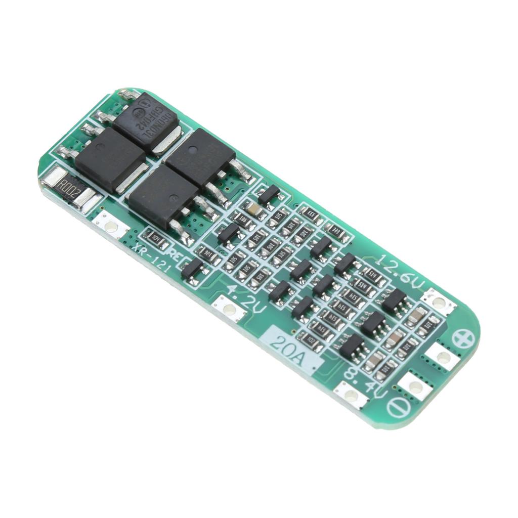 Плата защиты 3S 20A для литий-ионных литиевых аккумуляторов 18650 12,6 В Модуль защиты при зарядке липо-элементов 12,6 В