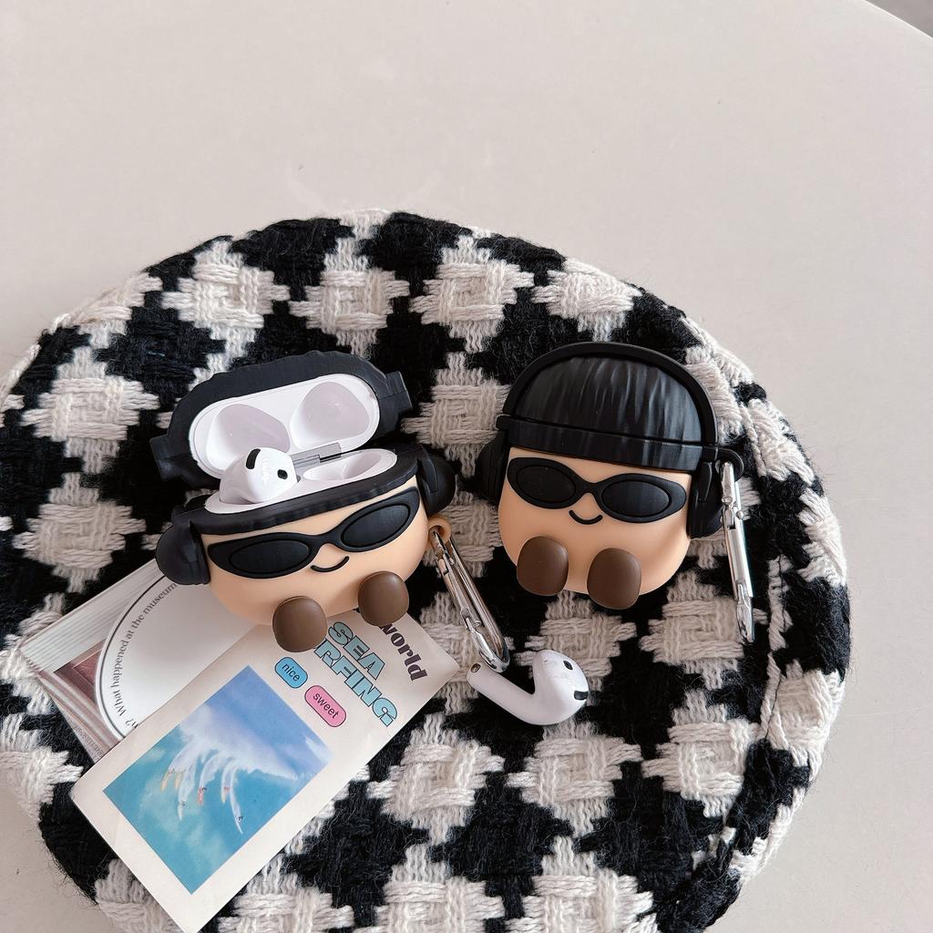 Для Airpods 4 Чехол, 3D Солнцезащитные очки Potato Противоударный Защитный силиконовый чехол для наушников для Airpods Pro 2 Чехол/Airpods 1/2/3/4 Чехол