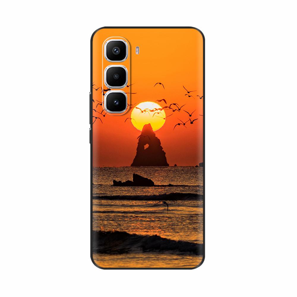 Чехол для Infinix Hot 60 Pro Plus Силиконовый Милый Кот Панда Модный Цветок Любовь Расписной Чехол для Телефона Для Infinix Hot 60 Pro Hot60 Pro