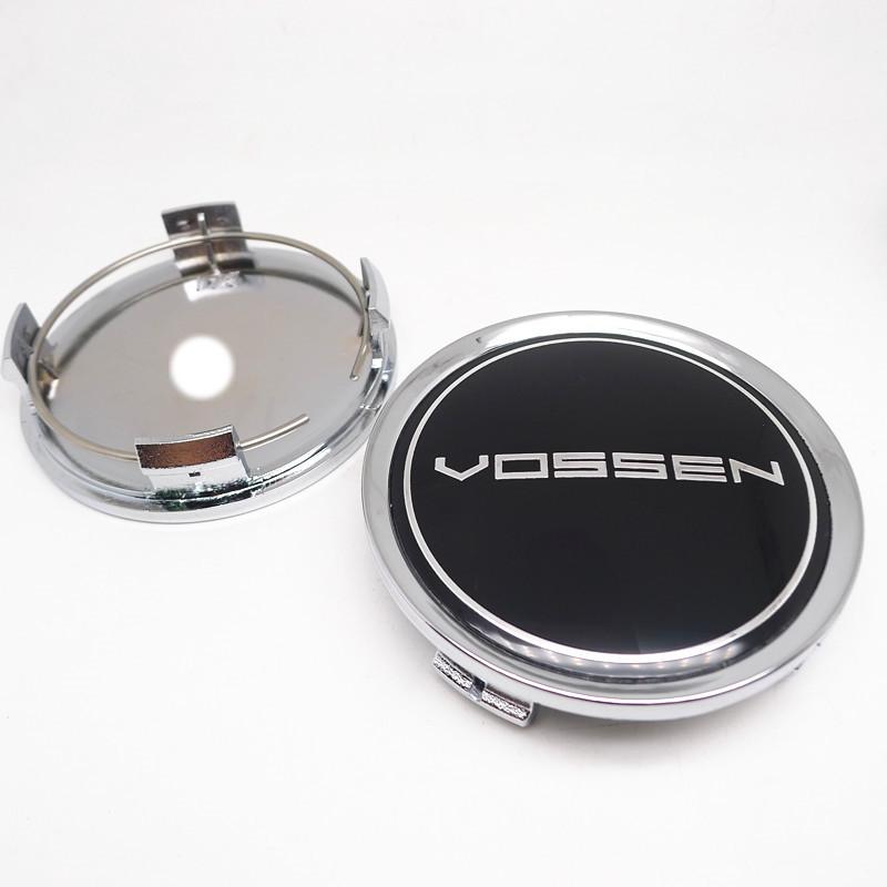 4pcs 75mm 70mm Vossen Wheel Center Hub Caps Hubcaps Car Rims Dust-proof Cover Badge