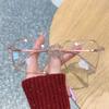 Ультралегкие студенческие очки для близоруких с большой оправой, с диоптриями, модные, с одной минусовой линзой, рецептурные очки от 0 до -6.0